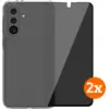 Image de BlueBuilt Protective Cover Samsung Galaxy A36 Transparent + Protège-écran de Confidentialité Lot de 2