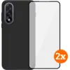 Image de BlueBuilt OnePlus Nord 5 Back Cover Noir + Protège-écran Verre Lot de 2