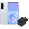 Image de Samsung Galaxy A57 256 Go Bleu Clair 5G + BlueBuilt Chargeur avec Port USB-C 45 W Noir