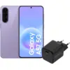 Image de Samsung Galaxy A57 256 Go Mauve 5G + BlueBuilt Chargeur avec Port USB-C 45 W Noir