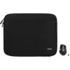 Image de BlueBuilt Housse pour PC Portables Largeur 40 cm 17 Pouces Noir + Maximus Souris