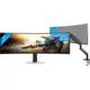 Image de Samsung Odyssey G9 LS49DG912SUXEN OLED + BlueBuilt Bras d'Écran PC pour 1 Écran PC Ultralarge