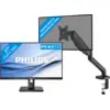 Image de Philips 272B1G/00 + BlueBuilt Bras d'Écran PC Vérin à Gaz pour 1 Écran PC