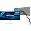 Image de Samsung ViewFinity S6 LS34C650TAUXEN + BlueBuilt Bras d'Écran PC pour 1 Écran PC Ultralarge