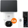 Image de eufy SoloCam E42 4-Pack + Video Doorbell E340 + Chime