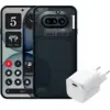 Image de Nothing Phone (4a) 256 Go Noir 5G + BlueBuilt Chargeur avec Port USB-C 45 W Blanc