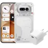 Image de Nothing Phone (4a) 128 Go Blanc 5G + BlueBuilt Chargeur avec Port USB-C 45 W Blanc
