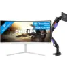 Image de Philips Evnia 34M2C5501A/00 Incurvé + Vortech Bras d'écran PC avec Vérin à Gaz
