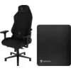 Image de Vortech Prestige Plus Chaise Gamer Noir + Vortech Tapis de Sol Noir
