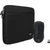 Image de BlueBuilt Housse pour PC Portables Largeur 31 cm 13 Pouces M Noir + Vortech Pro Souris Gamer