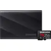 Image de Samsung T9 Portable SSD 4 To Noir + Samsung MicroSDXC T9 256 Go 200 Mo/s