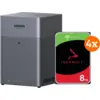 Image de UGREEN NASync DH4300 Plus + Seagate IronWolf 8 To Lot de 4