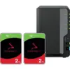 Image de Synology DS225+ + Seagate IronWolf 2 To Lot de 2