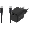 Image de BlueBuilt Chargeur Power Delivery 20 W + Câble USB-C 1,5 m Nylon Noir