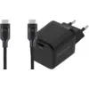 Image de BlueBuilt Chargeur Power Delivery 20 W + Câble USB-C 3 m Nylon Noir