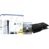 Image de PlayStation 5 Slim Disc Edition + FC 27 + Façades Noir + Manette Supplémentaire Blanc