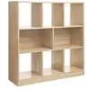Image de Meuble de rangement avec compartiments ouverts, Chêne LBC52NL