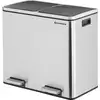 Image de Poubelle de recyclage double seau 2 x 24 L, Gris / 48 Litres LTB48NL