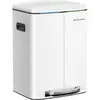 Image de Poubelle de tri double seau, Blanc LTB40WT