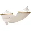 Image de Hamac de jardin portable avec 2 oreillers, Beige GDC22M