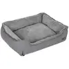 Image de Panier pour chien en tissu peluche, Gris PGW11GG