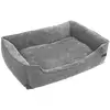 Image de Panier pour chien en tissu peluche, Gris / L 110.00 x l 75.00 x H 27.00 cm PGW12GG