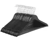 Image de Cintres en bois antiglisse, Noir / 20 CRW02B-20