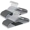 Image de Cintres en plastique antidérapant, Gris Clair + Gris Foncé / 50 CRP20G50