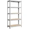 Image de Étagère de rangement à 5 niveaux, Argent GLR40SV