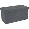 Image de Coffre de rangement pliable, Gris Foncé LSF47K