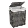 Image de Panier à linge avec poignée, Gris LCB51WG