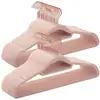 Image de Cintres en velours antidérapant, Rose Clair + Rose Gold / 50 CRF21PK50