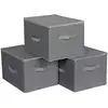 Image de 3 Boîtes rangement gris RYZB03G