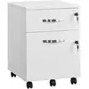 Image de Caisson de bureau avec 2 tiroirs, Blanc LCD22WV1