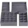 Image de 4 Boîtes de rangement pliable, Vert RUS04GY