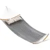 Image de Double hamac rembourré résistant, Gris + Beige GDC34CG