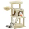 Image de Arbre à chat avec planche à gratter, Beige PCT51M