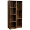 Image de Bibliothèque à 7 compartiments, Marron Rustique LBC27BX