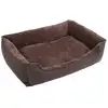Image de Panier pour chien en tissu peluche, Marron / L 110.00 x l 75.00 x H 27.00 cm PGW12CC