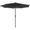 Image de Parasol de jardin Ø3 m avec LED, Gris GPU33GY