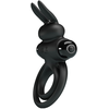 Image de Cockring vibrant Dick Rabbit Petty Love 25mm Noir