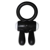 Image de Anneau vibrant Power Clit Rabbit - Noir noir