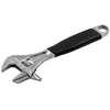 Image de Bahco Clé Anglaise Adjustable Es With Ergo  Rubber Handle Central Knurled Wheel And Reversible Jaw English 28 Mm