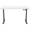 Image de Euroseats Bureau Assis-Debout Manivelle 120 x 80 Noir/Blanc