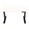 Image de Euroseats Bureau Assis-Debout Électrique 140 x 80 Noir/Blanc