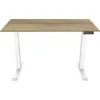 Image de Euroseats Bureau Assis-Debout Électrique 140 x 80 Blanc/Chêne