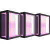 Image de Philips Hue Impress Applique Murale White and Color Noir Large Lot de 3