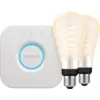 Image de Philips Hue Filament White Ambiance Edison XL Lot de 2 + Bridge
