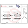 Image de Remblokkenset schijfrem P86033 Brembo