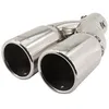 Image de Simoni Racing Uitlaatsierstuk Dubbel Rond RVS - Diameter 76mm - Lengte 230mm - Montage 61mm SRTRX60 Simoni Racing